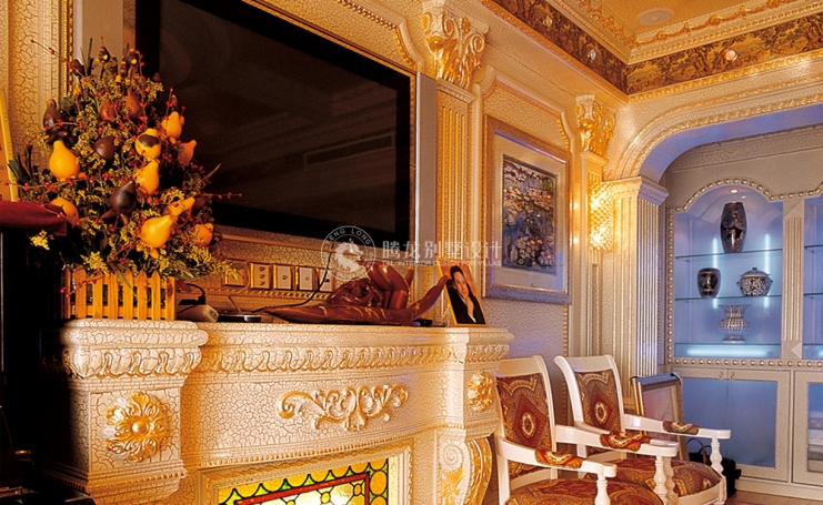 香山丽舍新古典风格别墅装修效果图-3