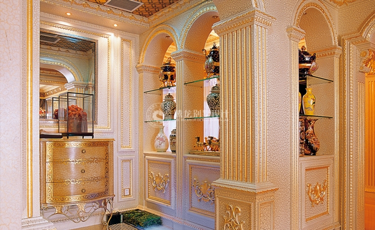 香山丽舍新古典风格别墅装修效果图-4