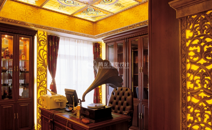 香山丽舍新古典风格别墅装修效果图-10