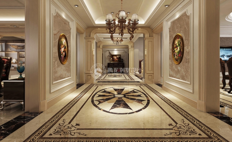 御品园林新古典风格别墅装修效果图-1