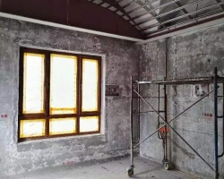 久事西郊名墅木作阶段工地现场图-2