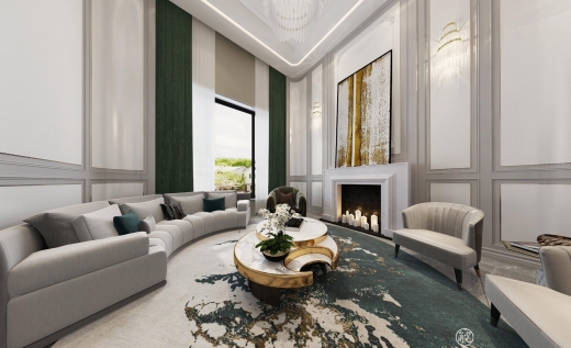 中海御景园现代简约别墅装修效果图