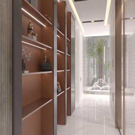 海天叠翠法式风格别墅装修效果图-2