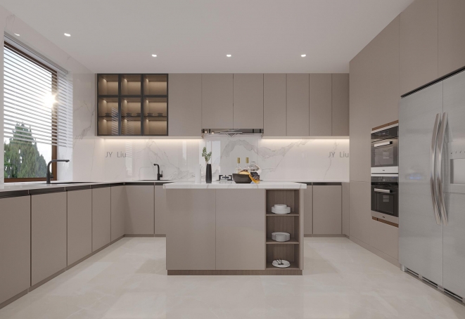 湖山在望新中式风格别墅装修效果图-1