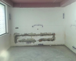 金球怡云花园木作阶段工地现场图-3