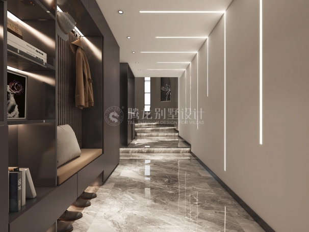 金茂逸墅现代简约别墅装修效果图-2