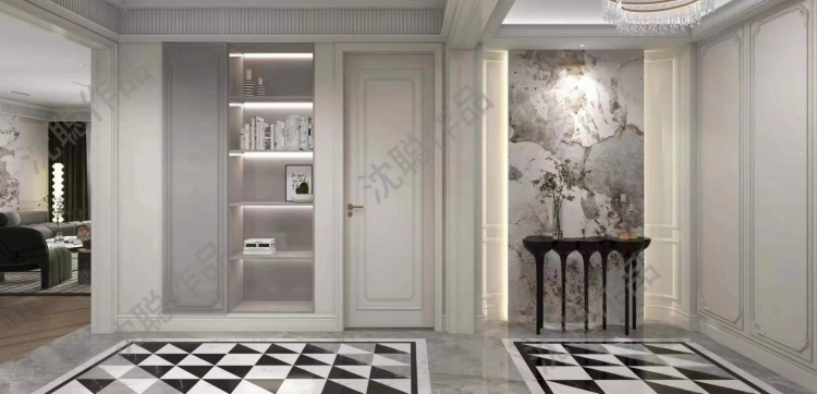 谷泰滨江大厦美式风格别墅装修效果图-2