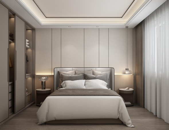 黎金苑新中式风格别墅装修效果图-3