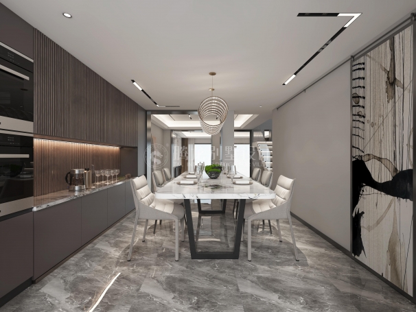 金茂逸墅现代简约别墅装修效果图-1