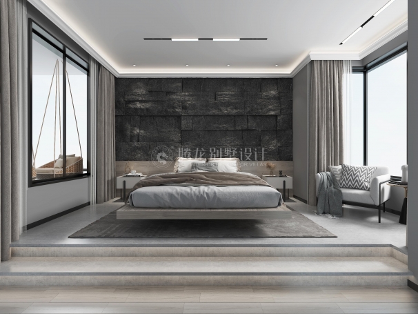 金茂逸墅现代简约别墅装修效果图-3