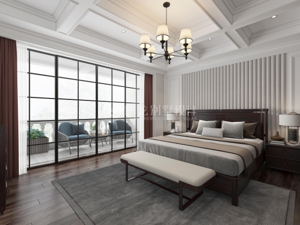 融创滨江壹号院欧式风格别墅装修效果图-4