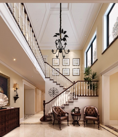 御沁园现代简约别墅装修效果图-5