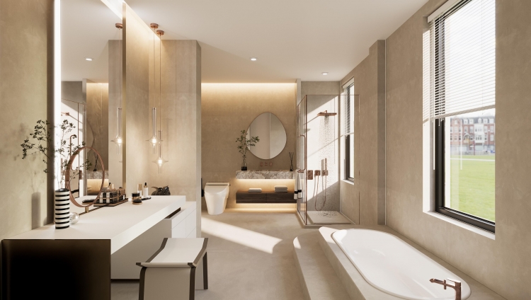 上河商务园现代简约别墅装修效果图-2