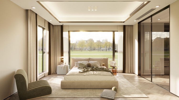 上河商务园现代简约别墅装修效果图-3