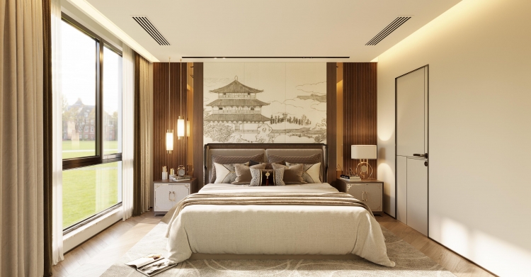 上河商务园现代简约别墅装修效果图-5