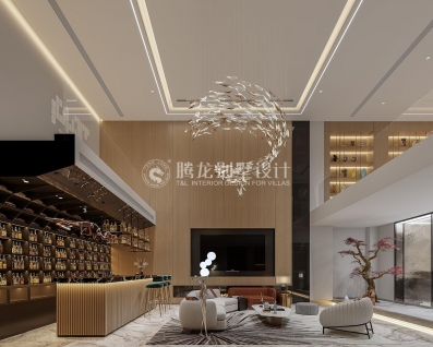 上海桃花源轻奢风格别墅装修效果图