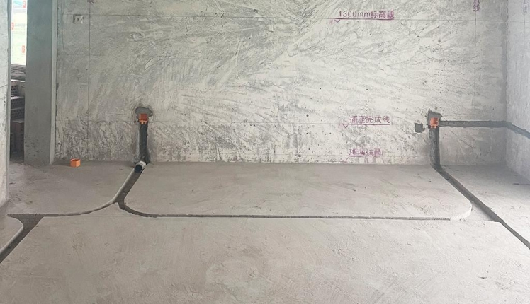 常发香城湾华舍苑混搭风格别墅装修实景工地