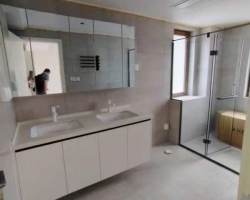 久事西郊名墅安装阶段工地现场图-4