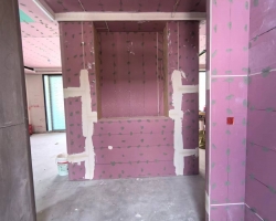 海上湾华庭紫园木作阶段工地现场图-9