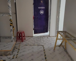 大华公园荟涂装阶段工地现场图-6