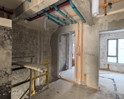 融信铂湾水电阶段工地现场图-11