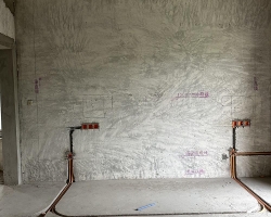 常发香城湾华舍苑水电阶段工地现场图-3