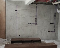 建发和玺涂装阶段工地现场图-8