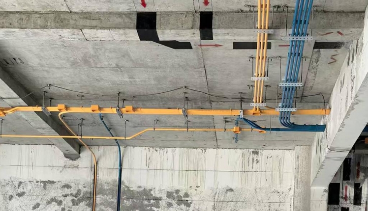 金宇园欧式风格别墅装修实景工地