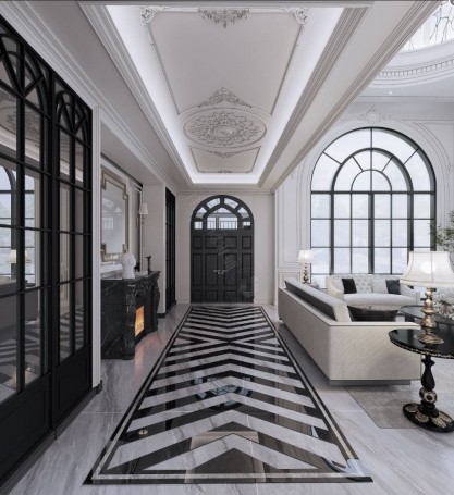 梵高别墅法式风格别墅装修效果图-5