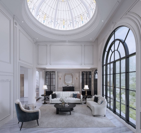 梵高别墅法式风格别墅装修效果图-13