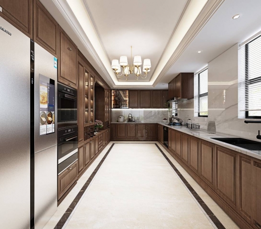 天马花苑美式风格别墅装修效果图-2