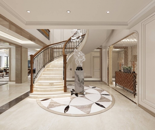 天马花苑美式风格别墅装修效果图-4