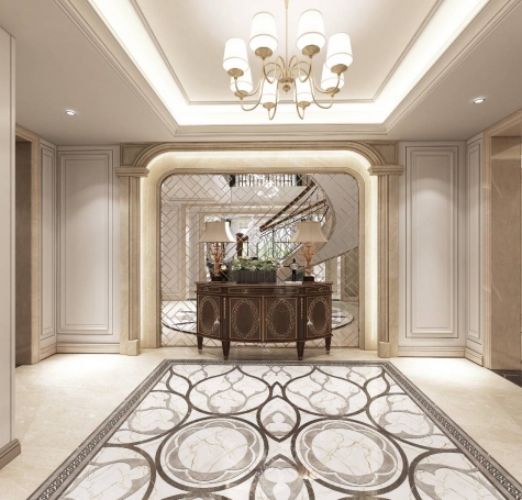 天马花苑美式风格别墅装修效果图-7