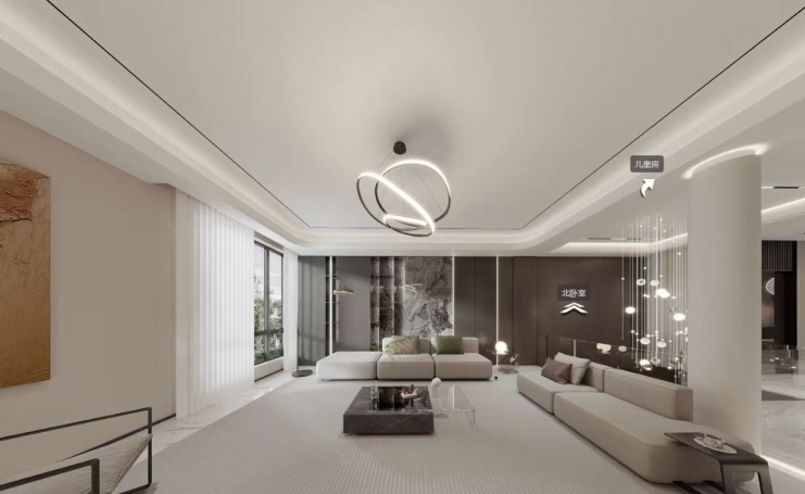尚东鼎现代简约别墅装修效果图-8