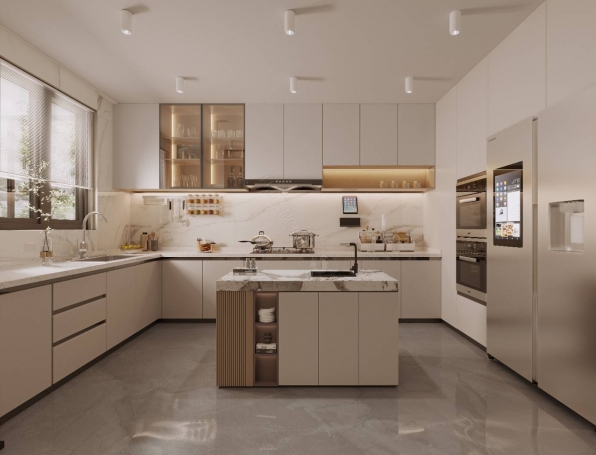 欣绿名苑现代简约别墅装修效果图-2