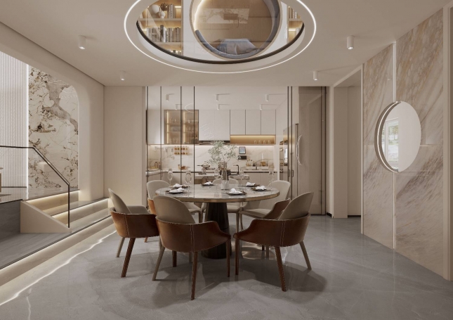 欣绿名苑现代简约别墅装修效果图-4