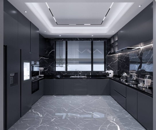 放生池现代简约别墅装修效果图-2