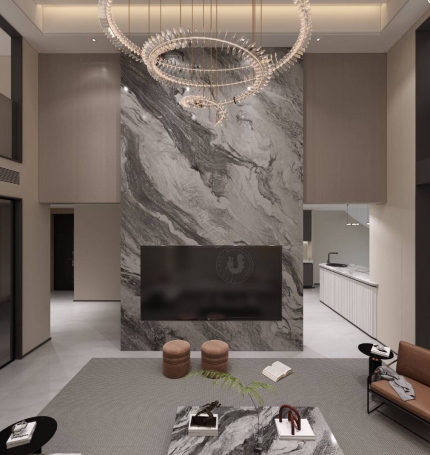 魔幻城极简风格别墅装修效果图-2