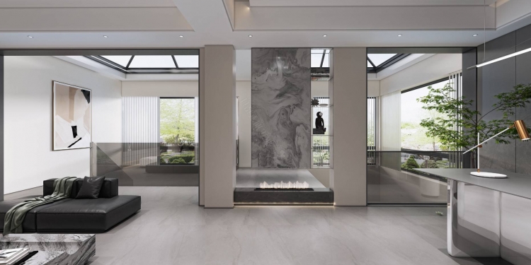 魔幻城极简风格别墅装修效果图-5