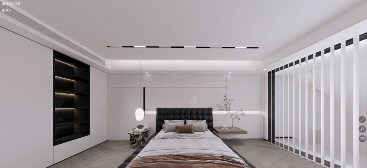 魔幻城极简风格别墅装修效果图-6