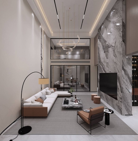 魔幻城极简风格别墅装修效果图-8