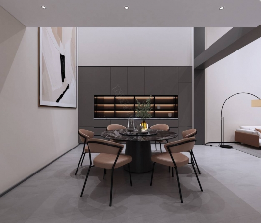 魔幻城极简风格别墅装修效果图-9