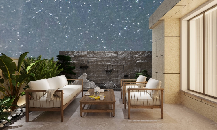 宝华源墅轻奢风格别墅装修效果图-9