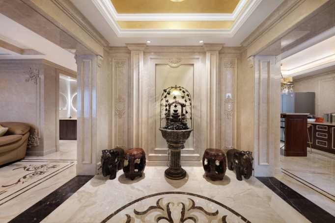 宝宸花园法式风格别墅装修效果图-2