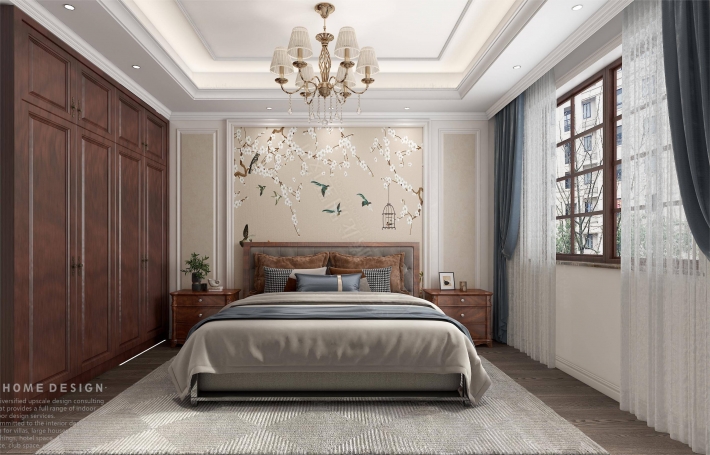 花园洋房法式风格别墅装修效果图-3