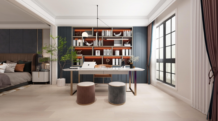 银亿领墅美式风格别墅装修效果图-2