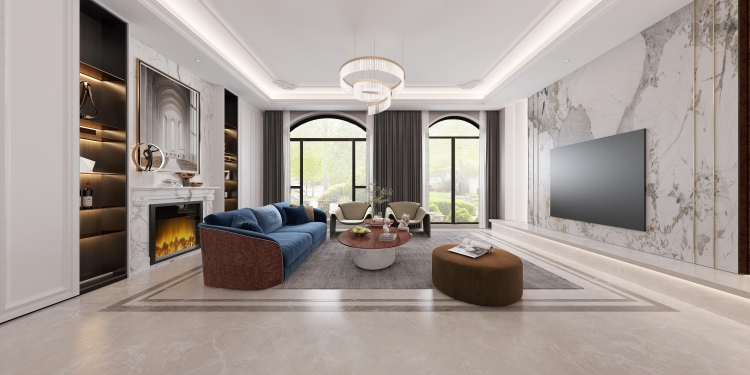 银亿领墅美式风格别墅装修效果图-3