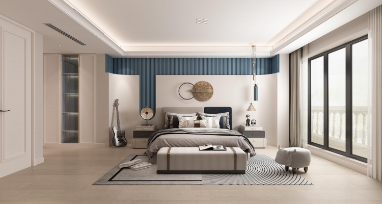 银亿领墅美式风格别墅装修效果图-4