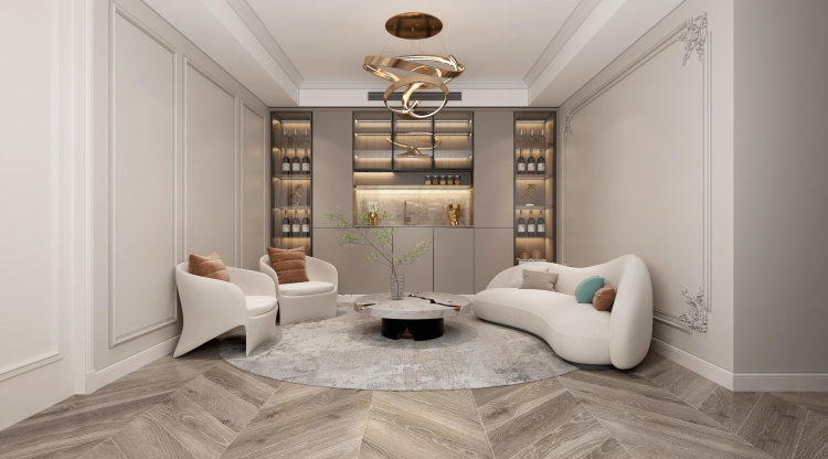 银亿领墅美式风格别墅装修效果图-8