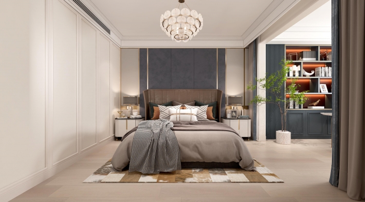 银亿领墅美式风格别墅装修效果图-10